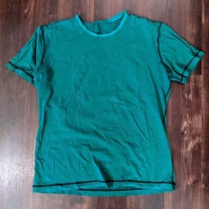 Green and Blacked Lululemon Workout Shirt XL